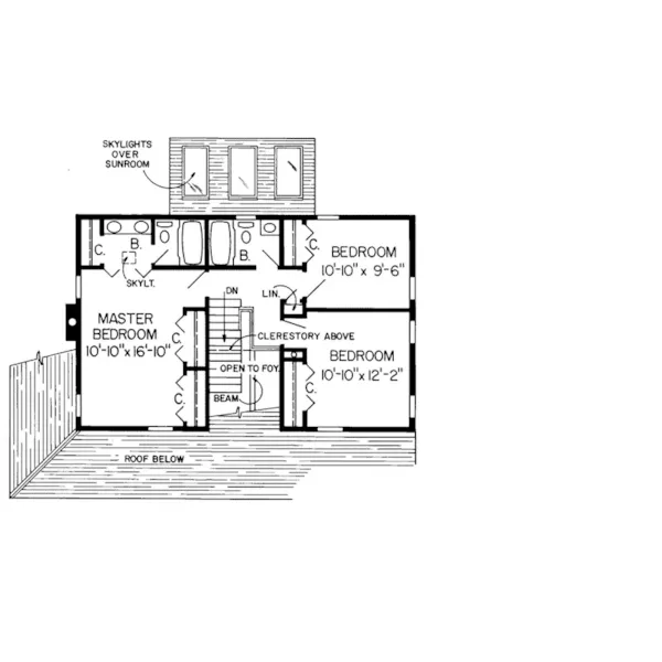 Country House Plan Second Floor - Timberlane Contemporary Home 038D-0451 - Shop House Plans and More