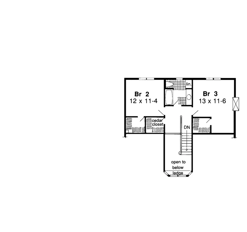 European House Plan Second Floor - Ayla European Home 038D-0461 - Search House Plans and More