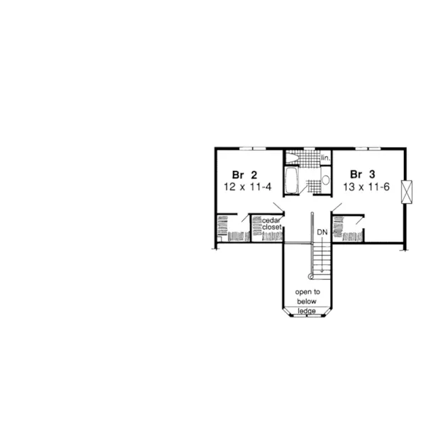 European House Plan Second Floor - Ayla European Home 038D-0461 - Search House Plans and More