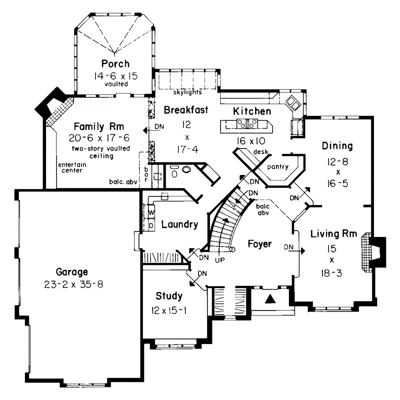 Luxury House Plan First Floor - Pinkerton European Home 038D-0463 - Shop House Plans and More