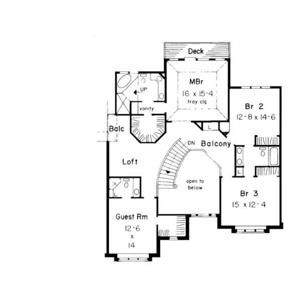 Luxury House Plan Second Floor - Pinkerton European Home 038D-0463 - Shop House Plans and More