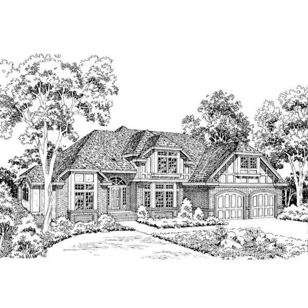 Lovely Tudor Design With Magnificent Curb Appeal