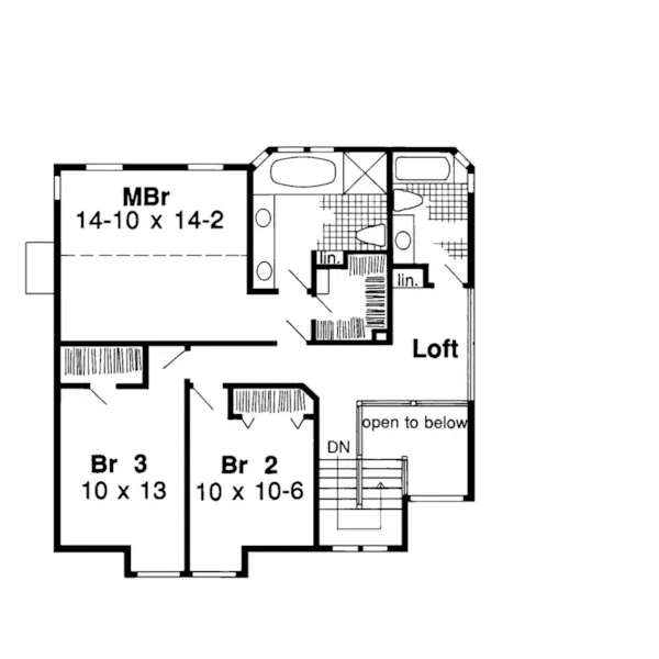 Country House Plan Second Floor - Mitchell Terrace Country Home 038D-0467 - Shop House Plans and More