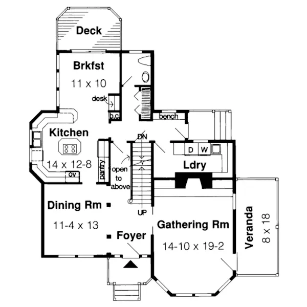 Country House Plan First Floor - Wixom Tudor Home 038D-0469 - Shop House Plans and More