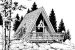Steep A-Frame Design Meant For Mountainous Cabin Life