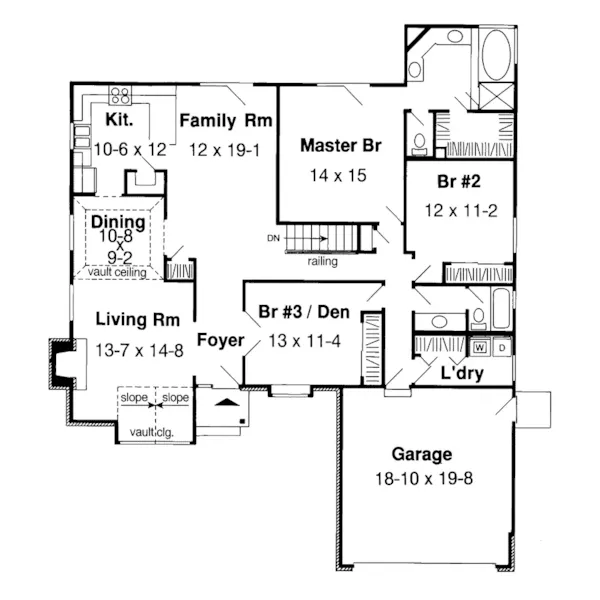 Traditional House Plan First Floor - Wagner Place Traditional Home 038D-0482 - Shop House Plans and More