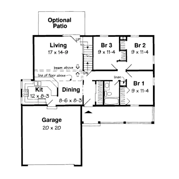 Country House Plan First Floor - Ryder Hill Country Home 038D-0485 - Shop House Plans and More