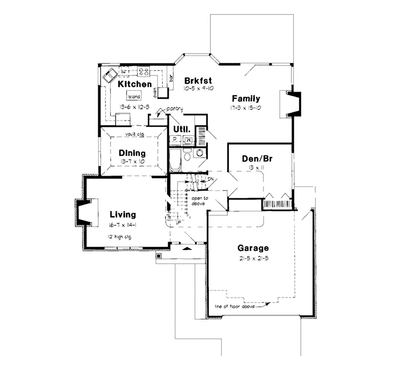 Traditional House Plan First Floor - Levana Manor Traditional Home 038D-0489 - Shop House Plans and More