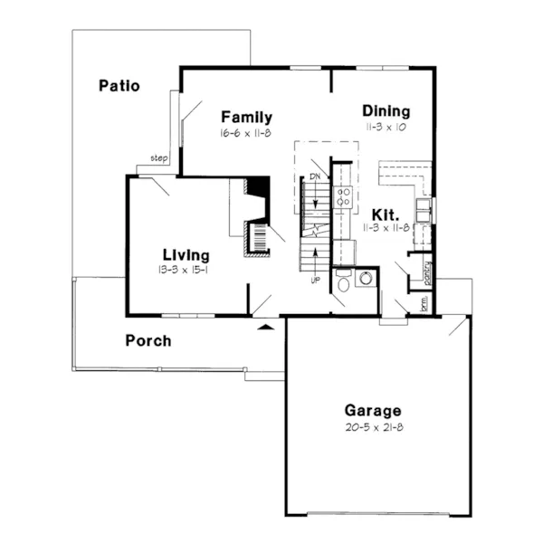 Country House Plan First Floor - Norwood Park Southern Home 038D-0490 - Shop House Plans and More