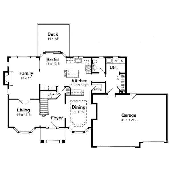 Greek Revival House Plan First Floor - Acapulco Greek Revival Home 038D-0509 - Search House Plans and More