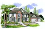 Double Bay Windows Accentuate The Elegance Of This Plan