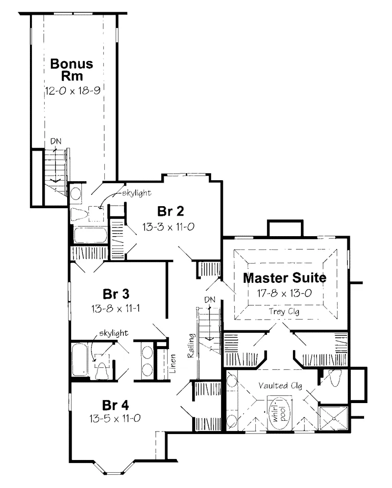 European House Plan Second Floor - Ludlow Manor European Home 038D-0531 - Shop House Plans and More
