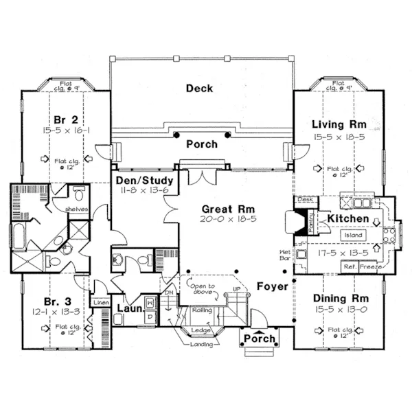 Greek Revival House Plan First Floor - Amalie Neoclassical Home 038D-0535 - Search House Plans and More