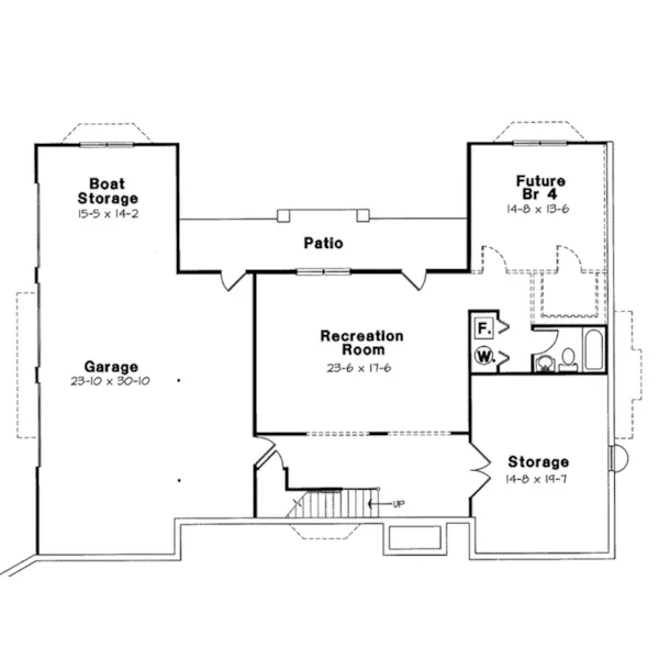 Greek Revival House Plan Lower Level Floor - Amalie Neoclassical Home 038D-0535 - Search House Plans and More