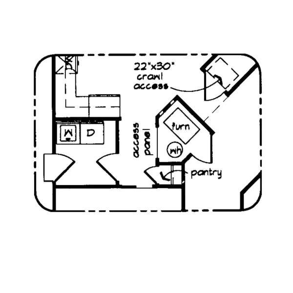 Traditional House Plan Optional Floor Plan - Noble Place Cape Cod Home 038D-0540 - Shop House Plans and More