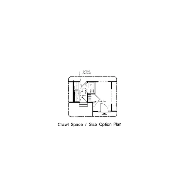 Cape Cod & New England House Plan Optional Floor Plan - Lawside Traditional Home 038D-0546 - Shop House Plans and More