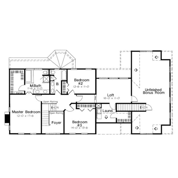 Traditional House Plan Second Floor - Glenpark Early American Home 038D-0568 - Search House Plans and More