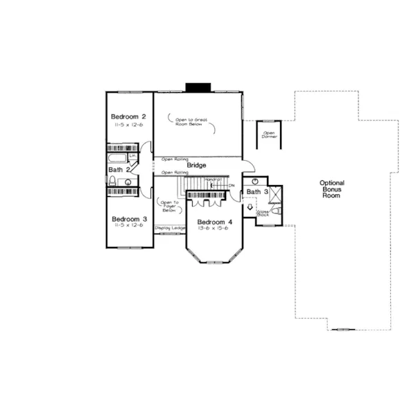 Luxury House Plan Second Floor - Westhaven Victorian Farmhouse 038D-0578 - Shop House Plans and More