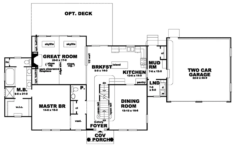 Shingle House Plan First Floor - Chatfield Shingle Style Home 038D-0586 - Search House Plans and More