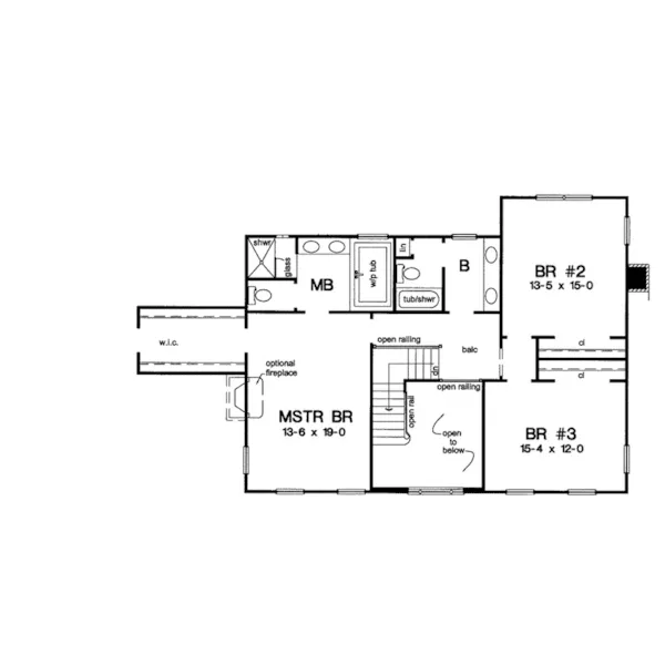 Traditional House Plan Second Floor - Federer Early American Home 038D-0587 - Search House Plans and More