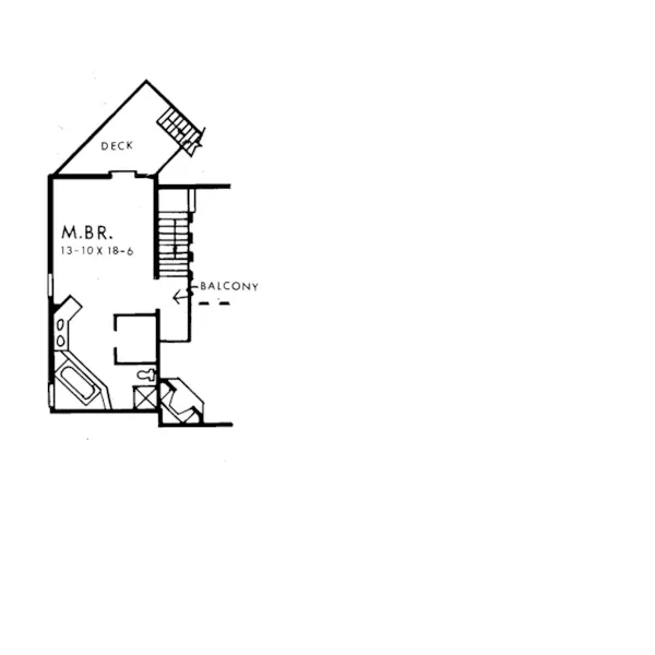 Contemporary House Plan Second Floor - Schowalter Rustic Modern Home 038D-0592 - Shop House Plans and More