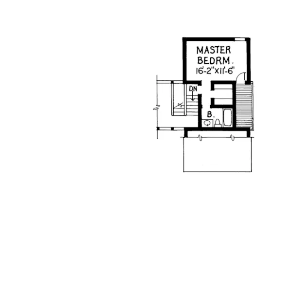 Mountain House Plan Second Floor - Timber Hollow Contemporary Home 038D-0603 - Shop House Plans and More