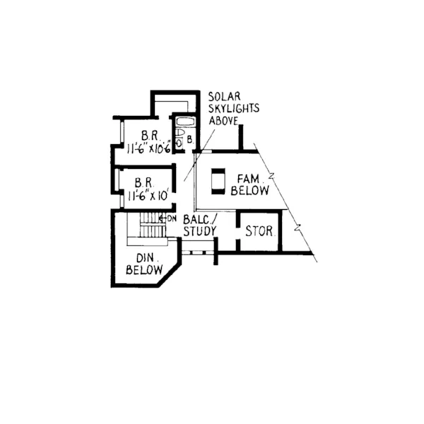 Mountain House Plan Second Floor - Marlen Mill Modern Home 038D-0604 - Shop House Plans and More