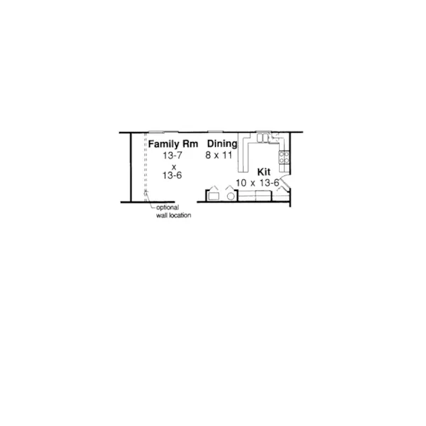 Traditional House Plan Optional Floor Plan - Ann Arbor Park Ranch Home 038D-0610 - Search House Plans and More