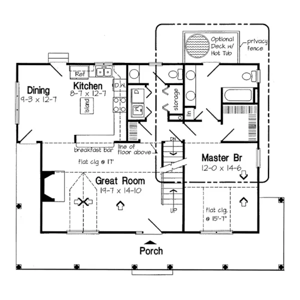 Cape Cod & New England House Plan First Floor - Jordan Hill Cape Cod Style Home 038D-0626 - Search House Plans and More