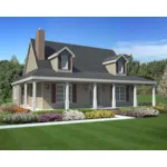 Dormers And Wrap-Around Porch Style This Home