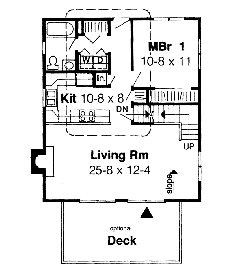 Cabin & Cottage House Plan First Floor - Montezuma Bay Rustic Home 038D-0627 - Shop House Plans and More