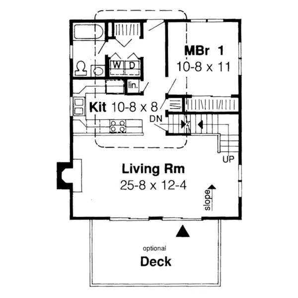 Mountain House Plan First Floor - Montezuma Bay Rustic Home 038D-0627 - Shop House Plans and More