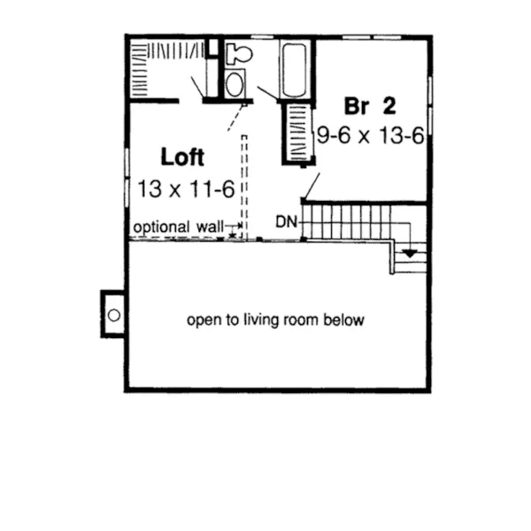 Mountain House Plan Second Floor - Montezuma Bay Rustic Home 038D-0627 - Shop House Plans and More