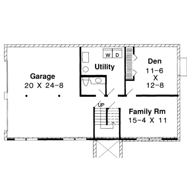 Traditional House Plan Lower Level Floor - Laramie Traditional Home 038D-0628 - Shop House Plans and More