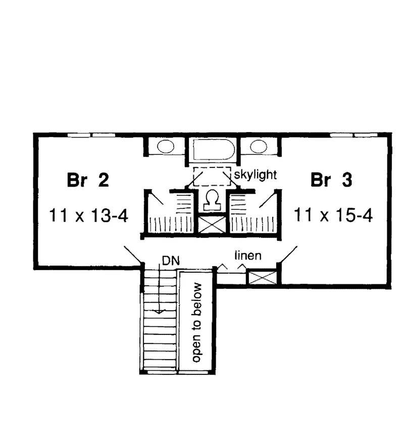 Cabin & Cottage House Plan Second Floor - Radcliffe Woods Rustic Home 038D-0633 - Shop House Plans and More