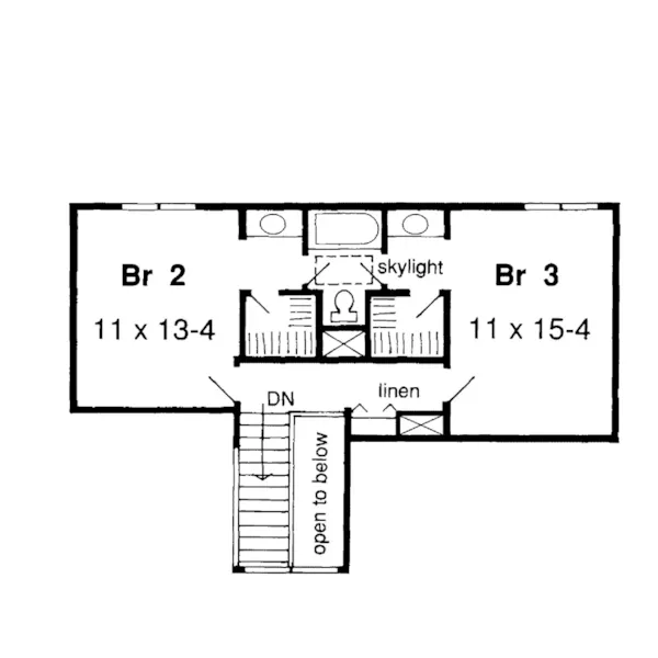 Cabin & Cottage House Plan Second Floor - Radcliffe Woods Rustic Home 038D-0633 - Shop House Plans and More