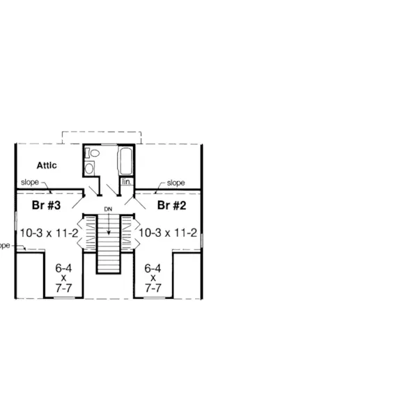 Farmhouse Plan Second Floor - Nashville Country Farmhouse 038D-0640 - Shop House Plans and More