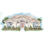 Traditional House Plan Front of House 038D-0646