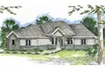 Traditional House Plan Front of Home - Plummer Ranch Home 038D-0648 - Shop House Plans and More