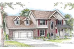 Southern House Plan Front Image - Otis Traditional Home 038D-0650 - Shop House Plans and More
