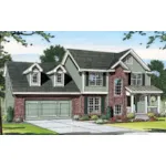 Country House Plan Front of House 038D-0650