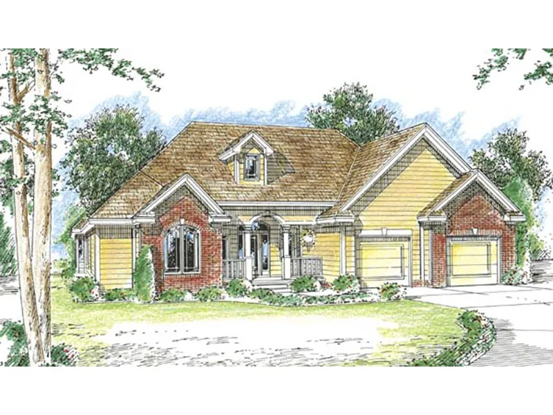 Modern House Plan Front Image - Cleeve Traditional Ranch Home 038D-0651 - Search House Plans and More
