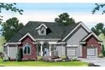 Modern House Plan Front of Home - Cleeve Traditional Ranch Home 038D-0651 - Search House Plans and More