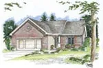 Traditional House Plan Front of House 038D-0653