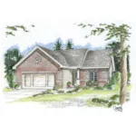 Traditional House Plan Front of House 038D-0653