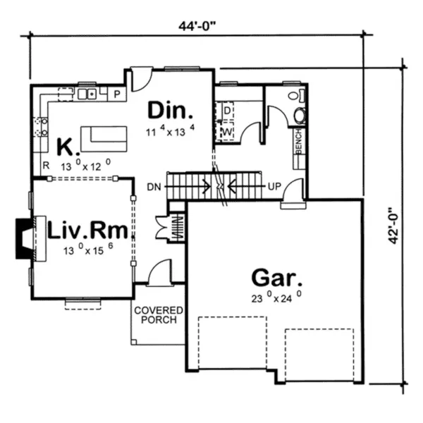 Traditional House Plan First Floor - Mohan Traditional Home 038D-0656 - Shop House Plans and More