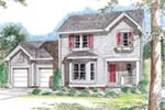Neoclassical House Plan Front of House 038D-0658