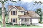 Traditional House Plan Front of Home - Wickford Traditional Home 038D-0662 - Shop House Plans and More