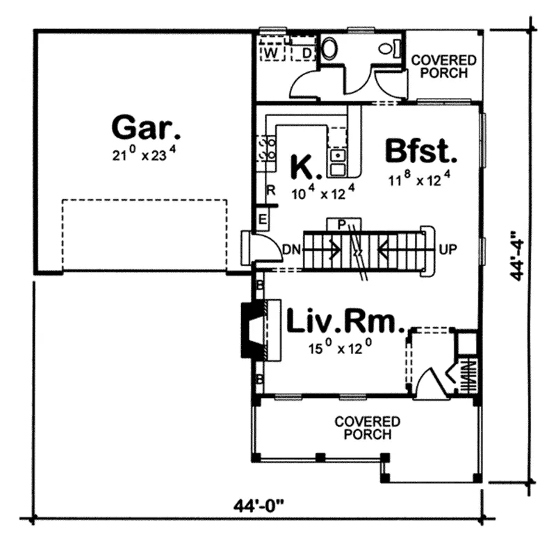 Country House Plan First Floor - Alicia Country Farmhouse 038D-0663 - Search House Plans and More