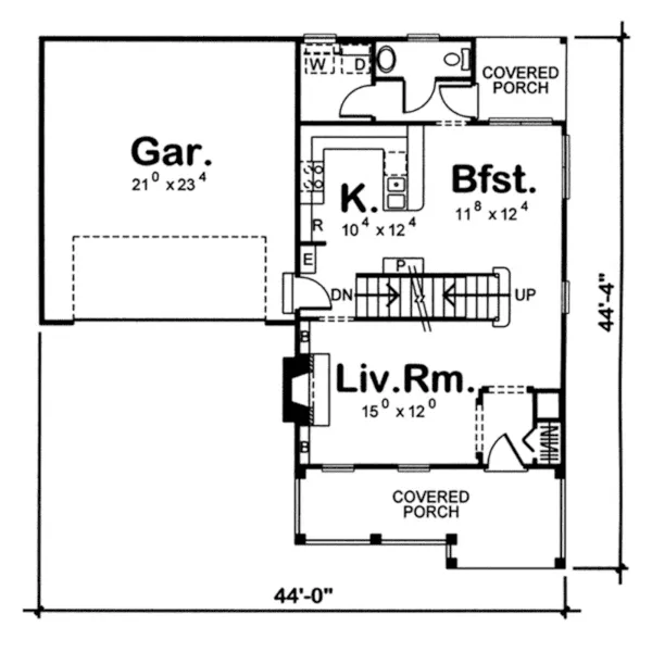 Country House Plan First Floor - Alicia Country Farmhouse 038D-0663 - Search House Plans and More